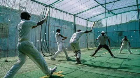 t20 cricket training nets players practicing intensity 1168612 354746